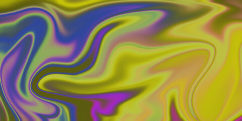 Obraz premium Abstract Fluid Marble Background with Vibrant Yellow and Purple Swirls for Modern Design