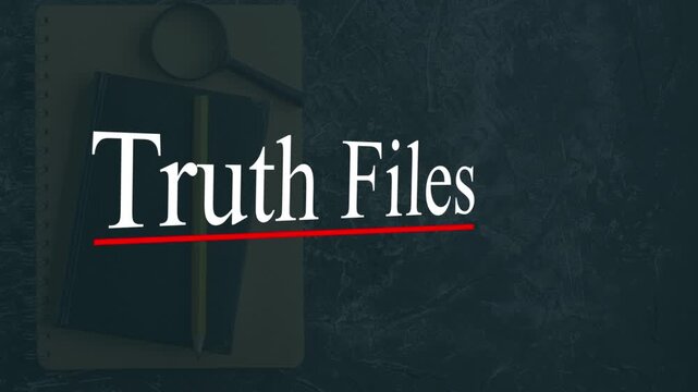 Unveiling Truth Files: A compelling visual composition, centered on a book and magnifying glass, evokes the quest for knowledge and the pursuit of truth within the enigmatic world of Truth Files.