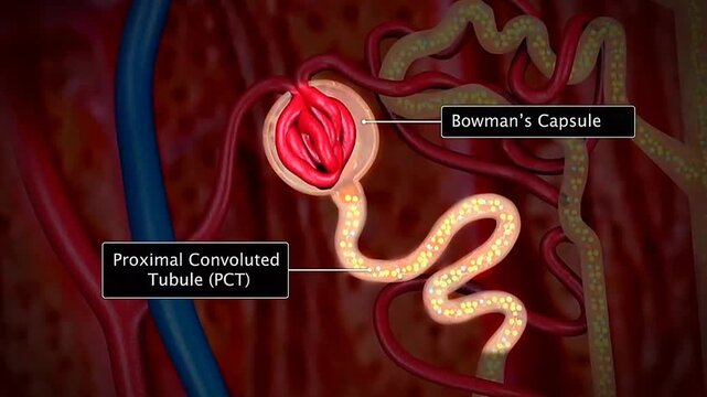 Proximal convulated tubule and distal convulated tubule.