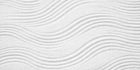 Abstract white sand texture background features a wavy nature pattern of dry desert dunes with a grainy material surface © hossain