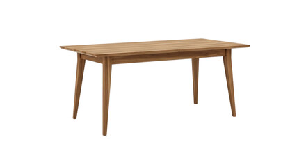 Fototapeta premium Wooden table with slatted and tapered legs slatted tapered legs