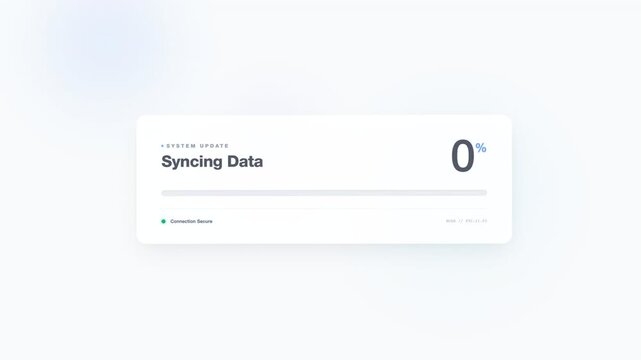Progress Bar Syncing Data Loading Animation Update UI Element