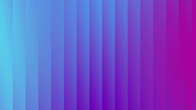 Vertical stripes flow from blue to magenta. Gradient shifts smoothly across frame. Perfect for digital interfaces or creative projects