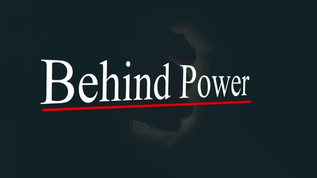 Behind Power Title Animation with Red Underline