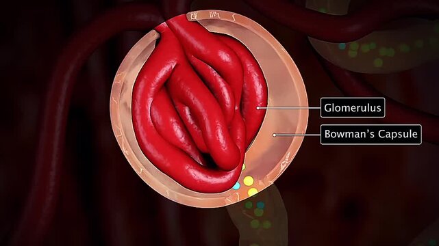 Structure of a nephron.