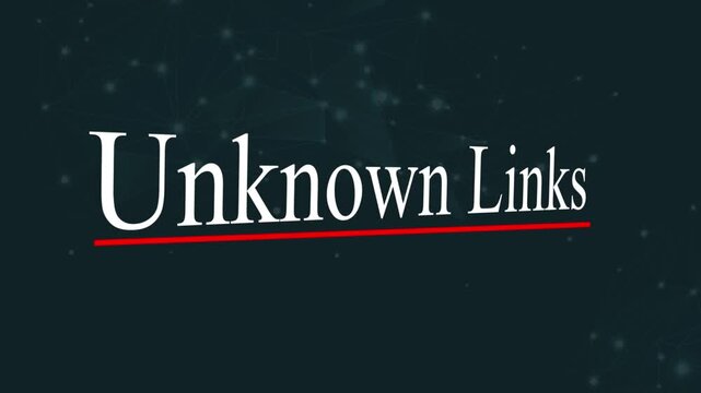 Unknown Links Title Animation with Red Underline