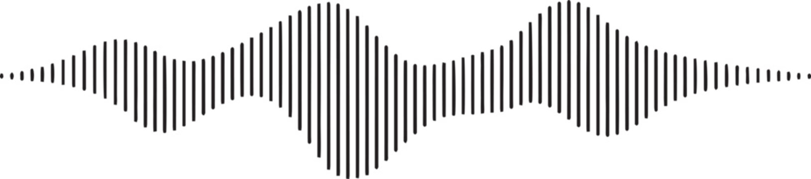 Sound wave visualization a graphic representation of audio frequency and amplitude