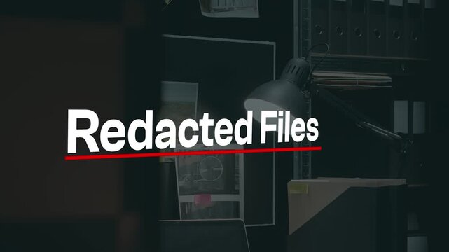 Confidential Chronicles: A still life of redacted files on a desk, a symbol of secrecy, mystery, and hidden information. The image whispers of untold stories and classified matters.