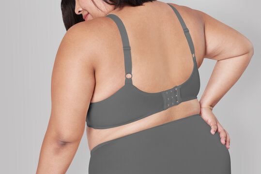 Plus size fashion png lingerie apparel mockup