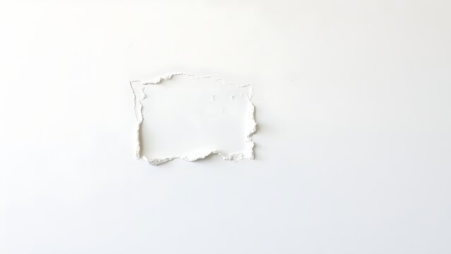 presupposition. A section of a freshly repaired white wall, smooth spackle patch contrasting with older wall texture, soft diffused light. real-estate listings.