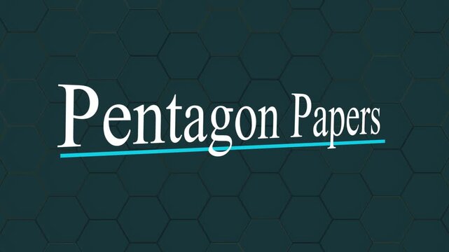 Pentagon Papers Style Classified Document Leak Animation