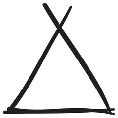 Doodle bohemian png tipi symbol illustration © Rawpixel.com