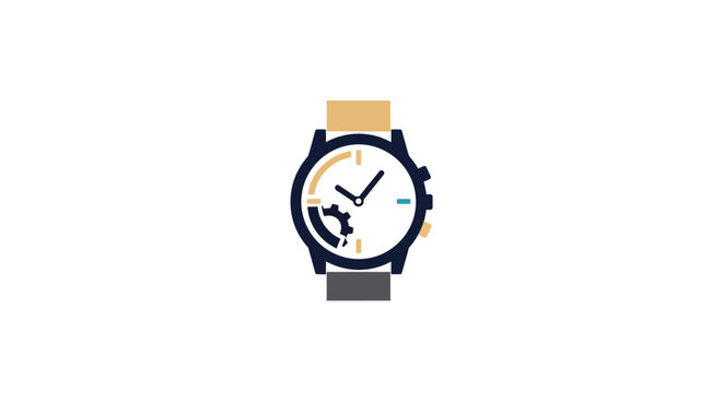 Minimalist watch design featuring internal mechanism, perfect for business or tech concepts