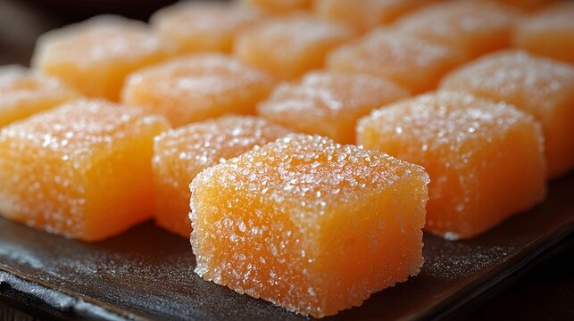 A close-up of a traditional tilgul sweet, symbolizing unity and prosperity.