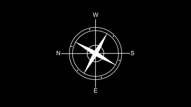 compass icon vector design template simple and clean