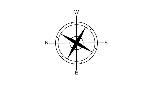 compass icon vector design template simple and clean