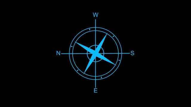 compass icon vector design template simple and clean
