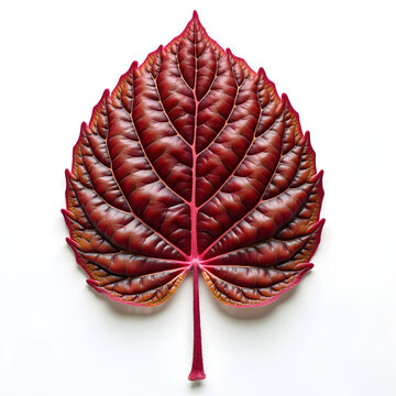 Copper Red Episcia Leaf Extreme Close Up &ndash; Tropical Botanical Texture