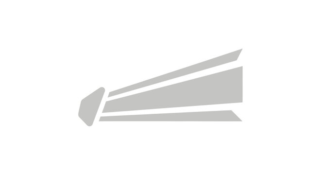 Abstract design with linear elements radiating outwards on a white background without commas