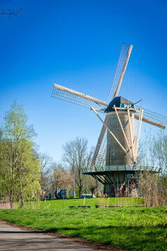 dutch windmill in the netherlands