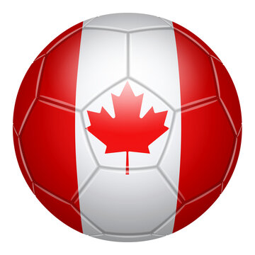 Football in national colours on a transparent background