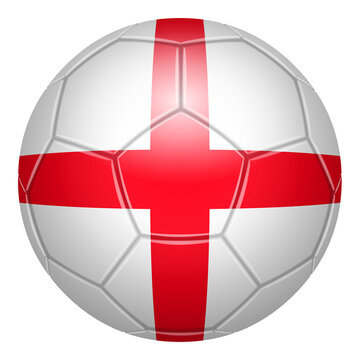 Football in national colours on a transparent background