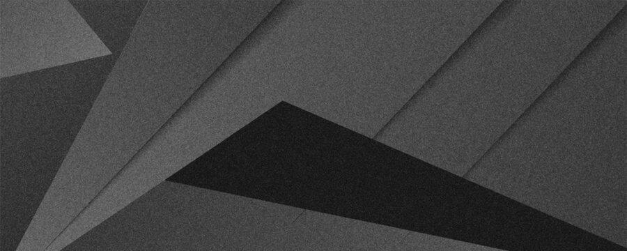 Latar belakang abstrak abu-abu gelap putih hitam. Bentuk pola geometris. Sudut poligon segitiga garis. Gradien. Bayangan