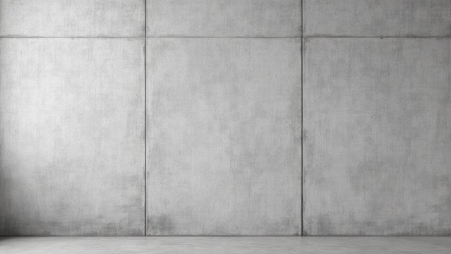 A grayscale image of a concrete wall with no features or details