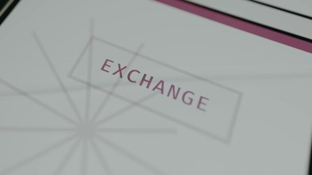 Word EXCHANGE centered within a rectangular box