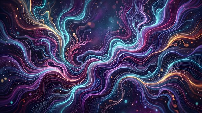 Abstract AI texture with organic flowing shapes, high resolution