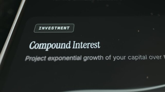 Compound Interest concept in investment