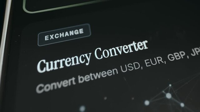 Currency Converter tool to determine the corresponding value of money