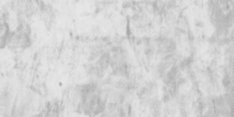 Obraz premium Black and White Halftone Grunge Texture Background with Distressed Dot Pattern. Vector Illustration