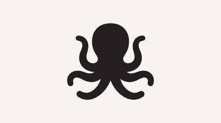 Black silhouette of an octopus. © Abhinaya Project