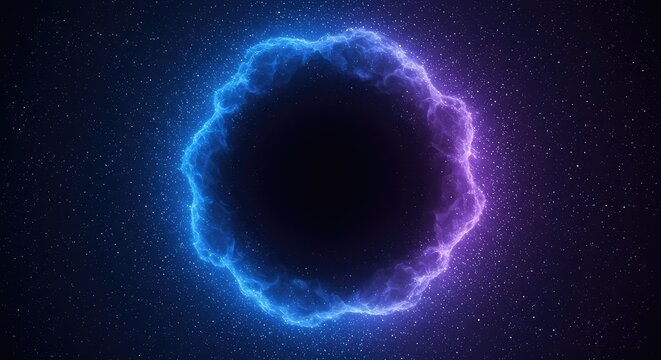 Abstract visualization of spacetime warping, showing deep blue and purple cosmic dust pulling towards an unseen, powerful gravity field or gravitational vortex, scientific, field, speed