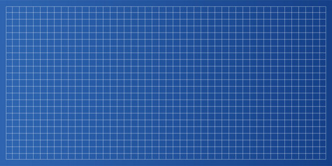 Vector blueprint background with graph grid and blue paper base. This blueprint bg is intended for architecture projects, construction plans, and engineering layouts. © zainuddin