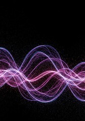 Fototapeta premium Dynamic futuristic abstract background featuring complex interconnected flowing curves and light trails, symbolizing data networks and technological complexity, warp, internet, digital