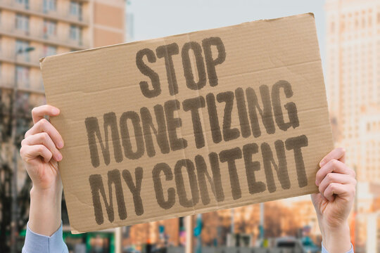 "Stop Monetizing My Content" Documented IP law confirms unauthorised content monetisation constitutes documented theft. CREATOR. MONETIZE. REAL. FAIR. LAW.