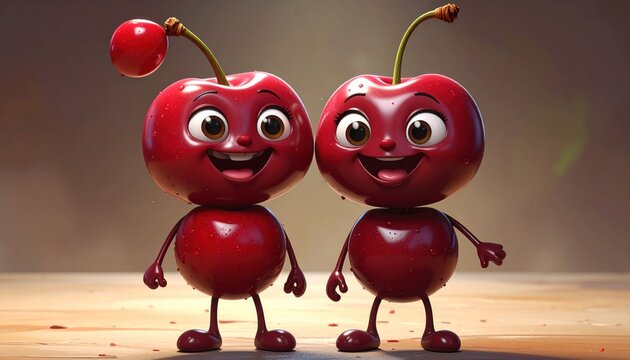 Cartoon cherries