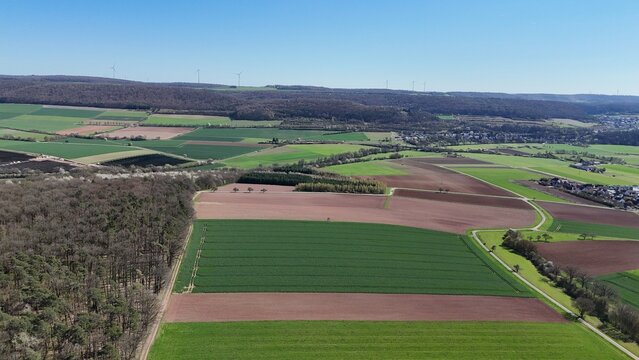 Landschaft bei Elfershausen in der Rh&ouml;n