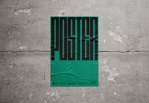 Poster Mockup &ndash; Paper Branding Presentation (PSD)