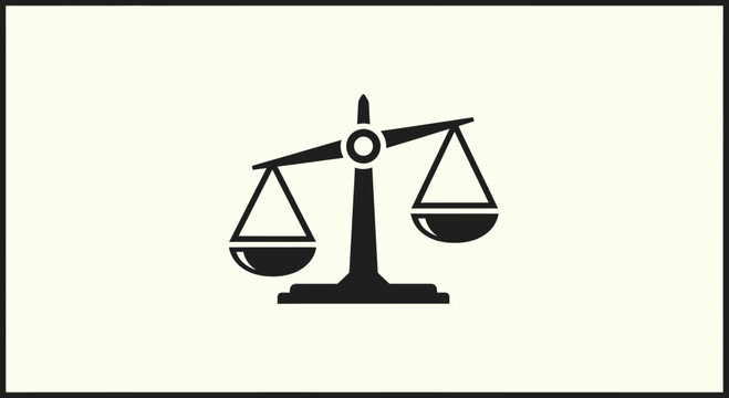 Symbolic Representation Of Balance, Justice, And Equilibrium Concept In A Visual Form