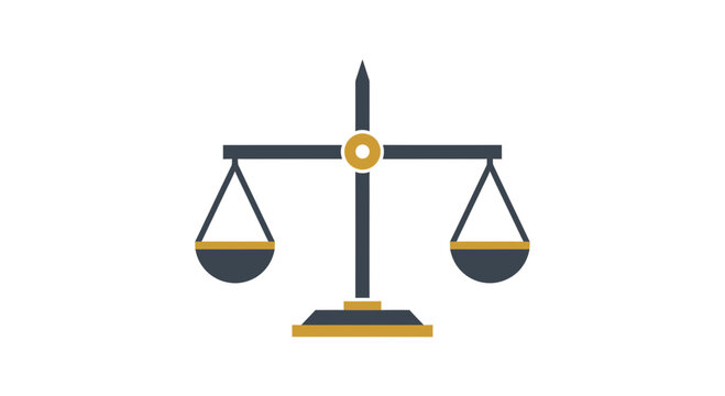 Symbolic Representation Of Fairness And Justice: A Modern and Minimalist Icon