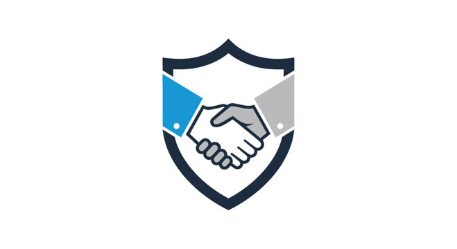Symbolizing Trust and Collaboration Within a Secure Shield for Partnerships