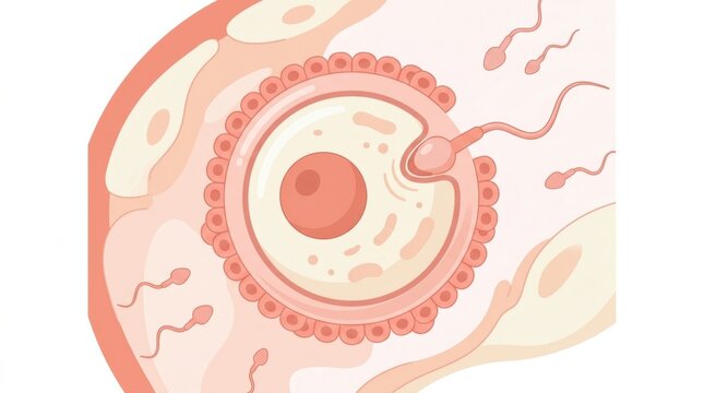 Visual Guide of Fetal Development Stages Through Pregnancy Weeks Detailing the Fertilization Process and Early Embryonic Changes