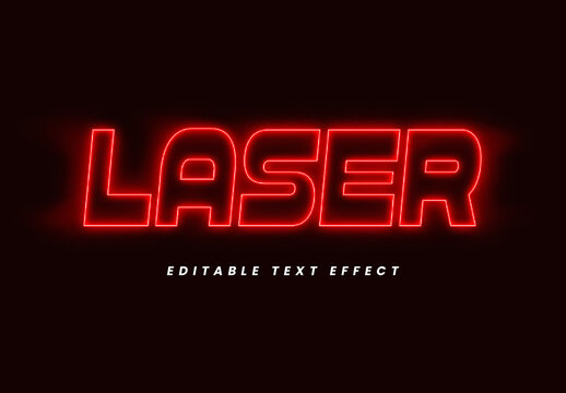 Laser Neon Text Effect
