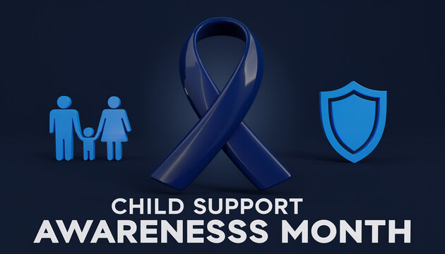 Child Support Awareness Month Concept Image. highlighting family care, financial assistance, and child protection.
