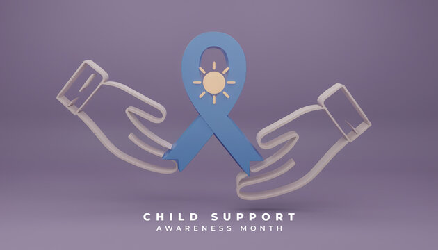 Child Support Awareness Month Concept Image. highlighting family care, financial assistance, and child protection.