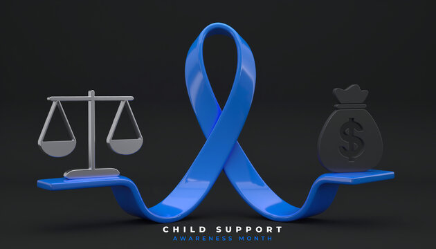 Child Support Awareness Month Concept Image. highlighting family care, financial assistance, and child protection.