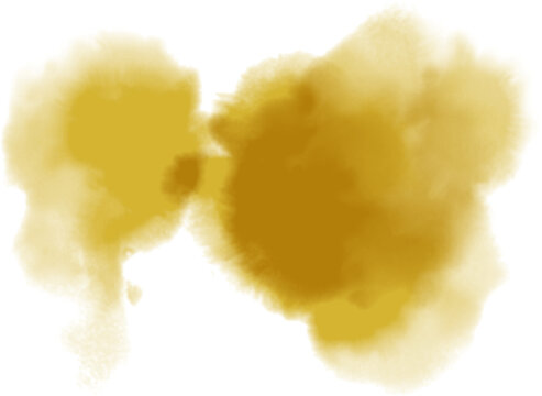 Watercolor stain decoration